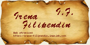Irena Filipendin vizit kartica
